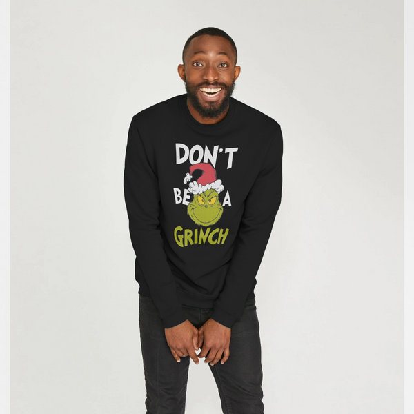 parka london Don't Be A Grinch Black Sweatshirt