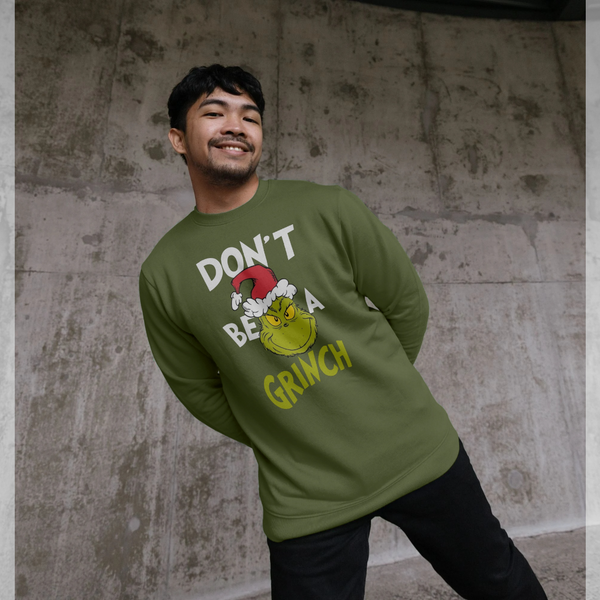 parka london Don't Be A Grinch Green Sweatshirt