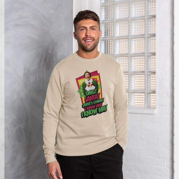 parka london Elf I Know Him Cream Sweatshirt