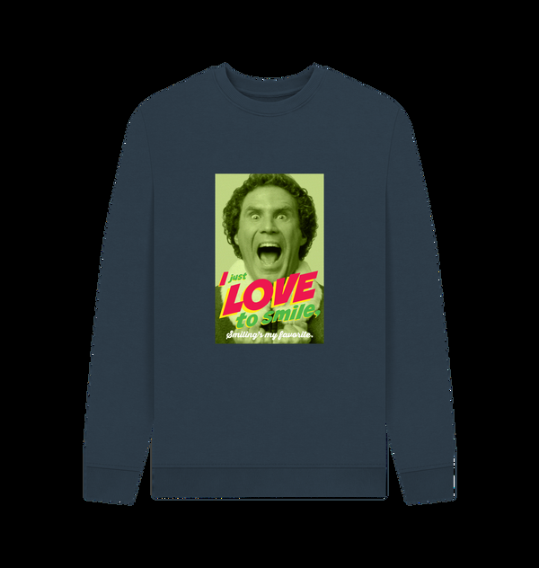Parka London Elf 'I Love To Smile' Navy Sweatshirt
