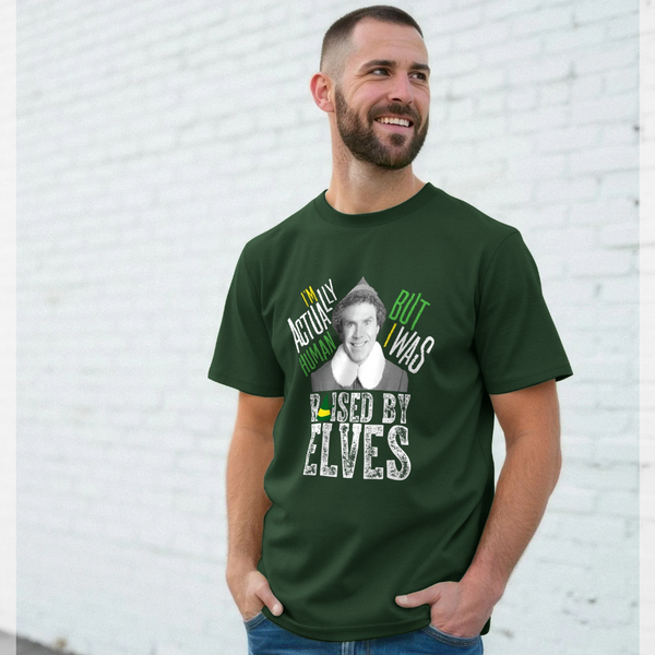 parka london Elf 'I'm Actually Human' Green T-Shirt