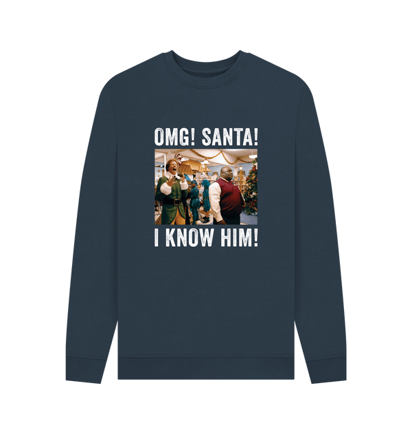 Parka London Elf 'OMG Santa ' Photo Navy Sweatshirt