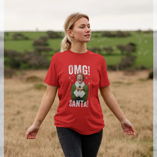 parka london Elf OMG Santa Red T-Shirt
