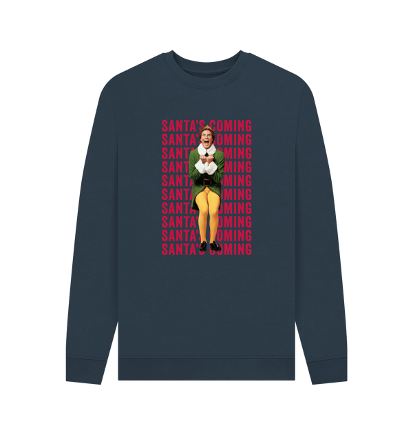 Parka London Elf 'Santa's Coming ' Navy Sweatshirt
