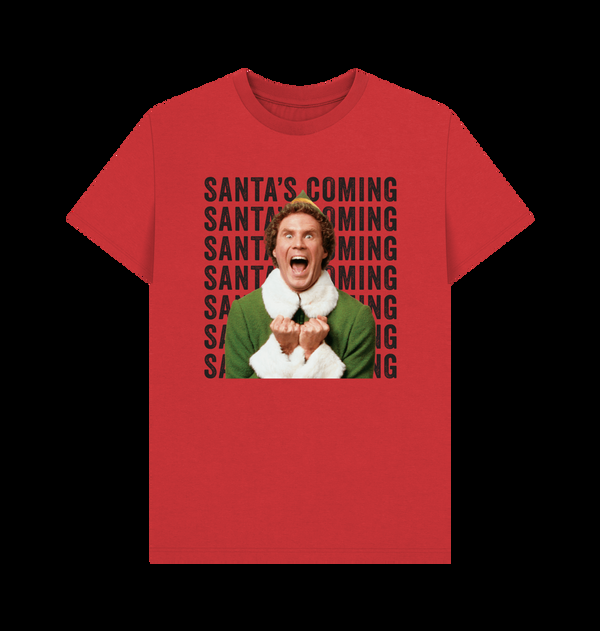 Parka London Elf 'Santa's Coming ' Red T-Shirt