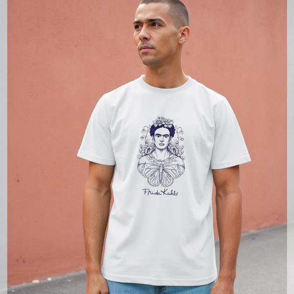 parka london Frida Kahlo Butterfly White T-Shirt
