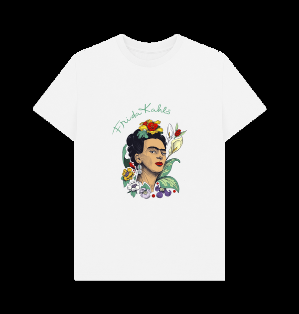 Parka London Frida Kahlo Flowers White T-Shirt
