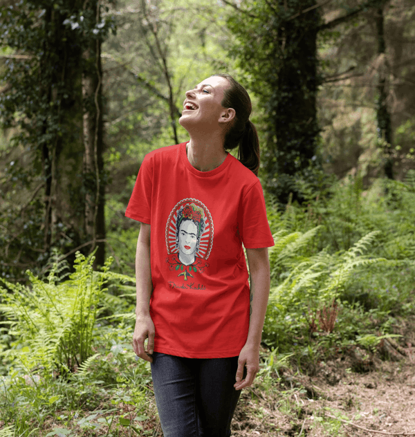 parka london Frida Kahlo Portrait Red T-Shirt