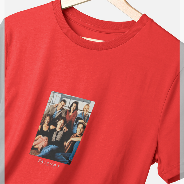 parka london Friends Cast Photo Red T-Shirt