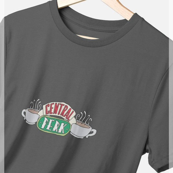 parka london Friends Central Perk Grey T-Shirt