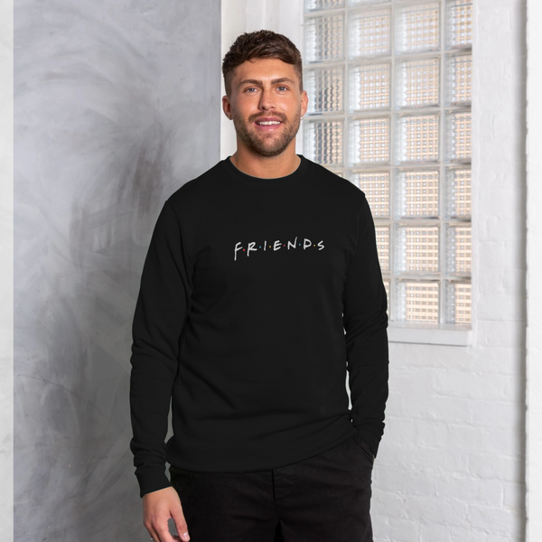 parka london Friends Logo Black Sweatshirt