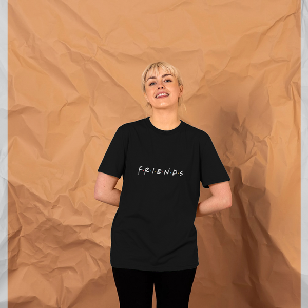 parka london Friends Logo Black T-Shirt