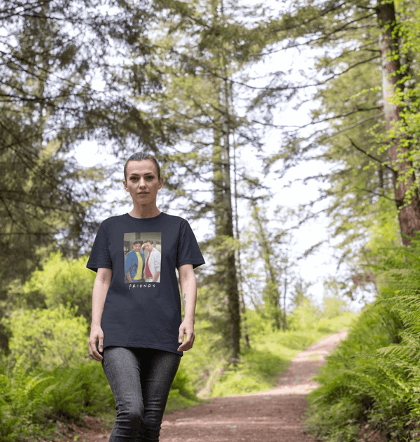 parka london Friends Ross & Chandler Black T-Shirt