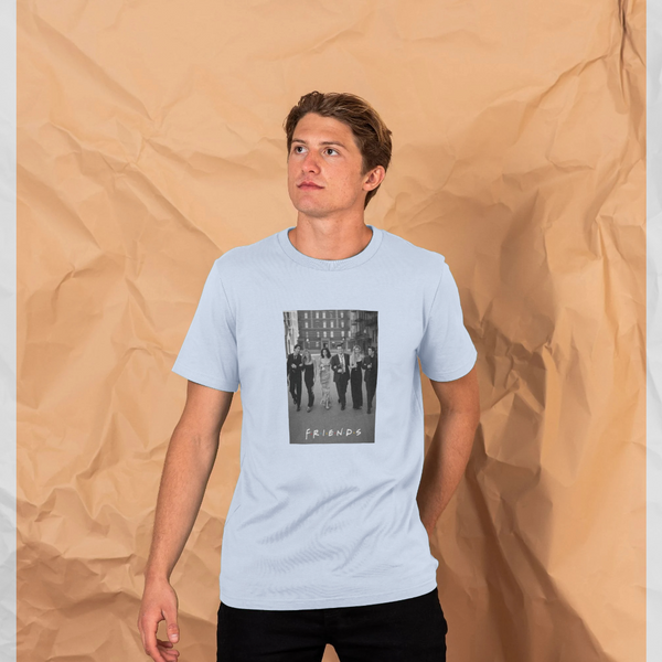 parka london Friends TV Show Poster Blue T-Shirt