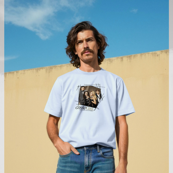 parka london Gossip Girl Cast Graphic Blue T-Shirt