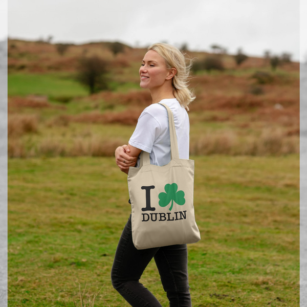 parka london I Heart Dublin Shamrock Natural Tote