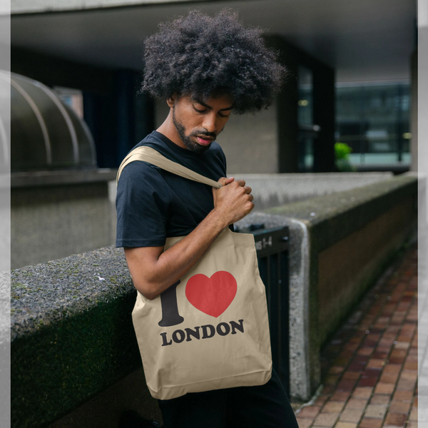 parka london I Heart London Natural Tote Bag