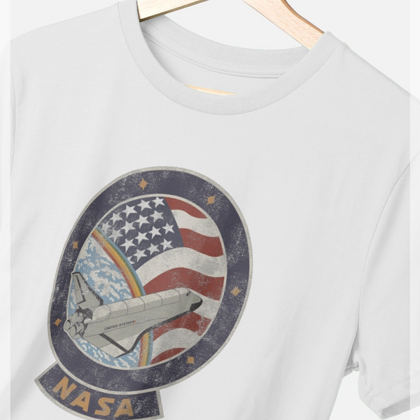 parka london NASA Faded USA Graphic White T-Shirt