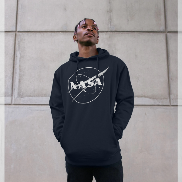 parka london NASA Galaxy Graphic Navy Hoodie