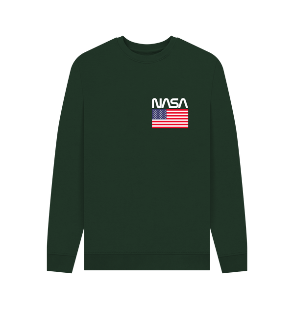 Parka London NASA Stars & Stripes Green Sweatshirt