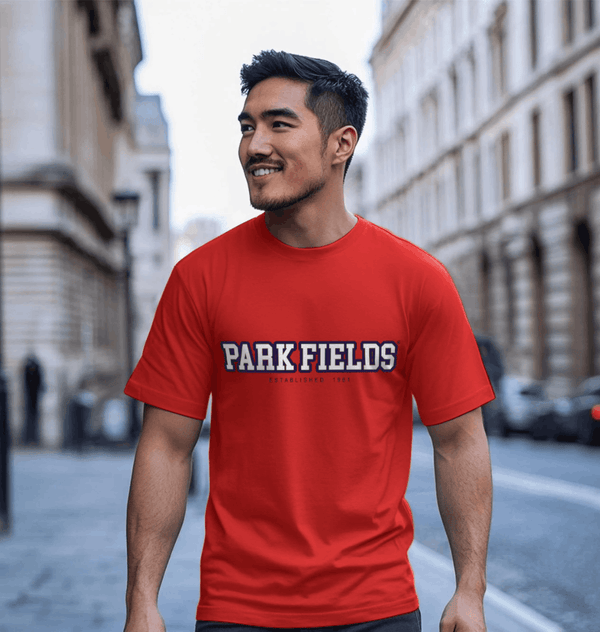 parka london Park Fields Established Red T-Shirt
