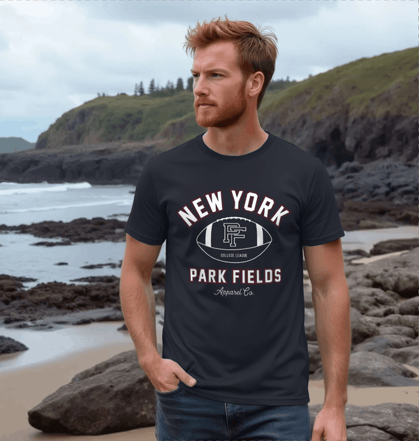 parka london Park Fields NY Football Navy T-Shirt