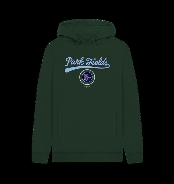 Parka London Park Fields Script Green Hoodie