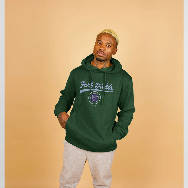 parka london Park Fields Script Green Hoodie