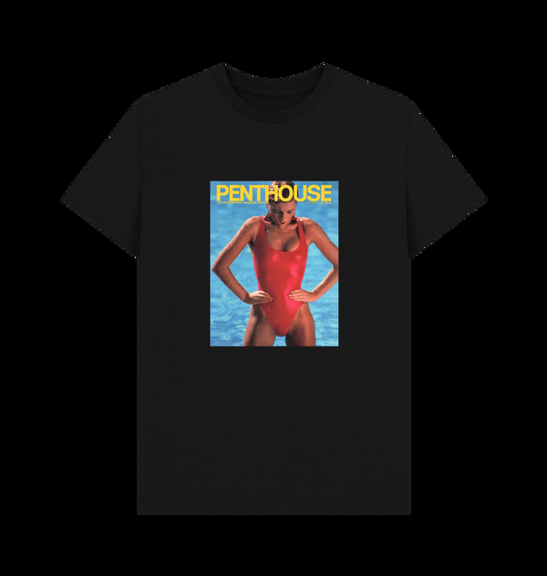 Parka London Penthouse 1985 Cover Black T-shirt