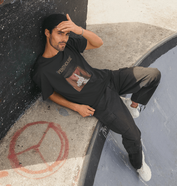 parka london Penthouse 1990 Cover Black T-shirt