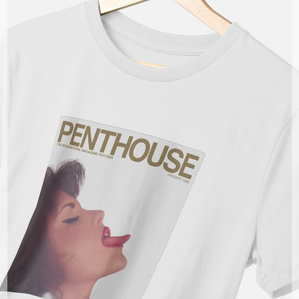 parka london Penthouse 1995 Cover White T-shirt
