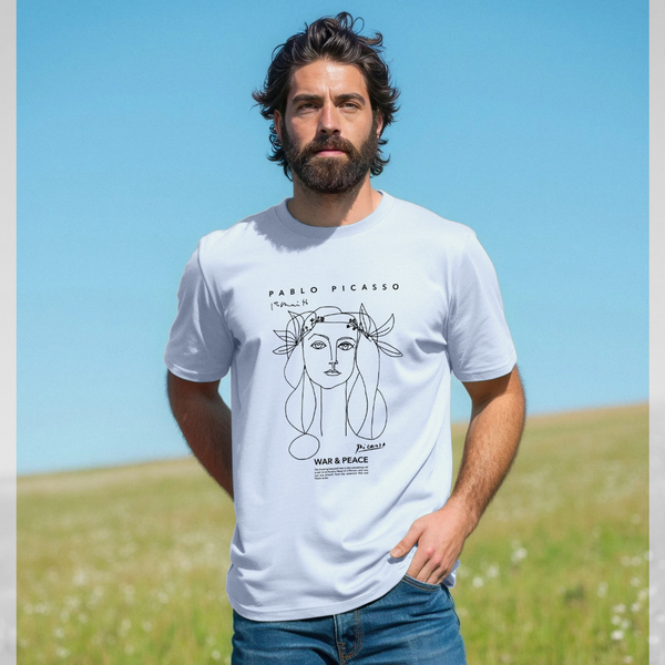 parka london Picasso War & Peace Light Blue T-Shirt