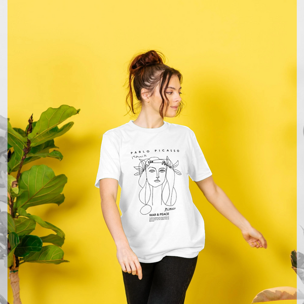 parka london Picasso War & Peace White T-Shirt