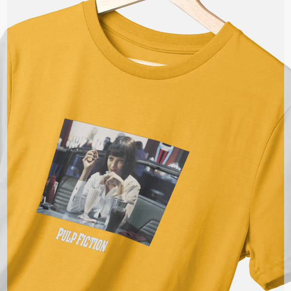 parka london Pulp Fiction Mia Wallace Gold T-Shirt