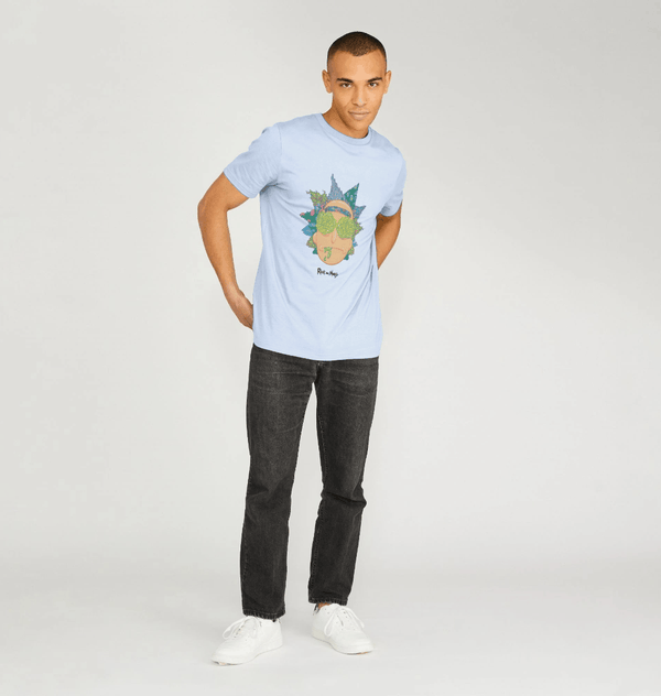 parka london Rick and Morty 'Eyes' Sky Blue T-Shirt