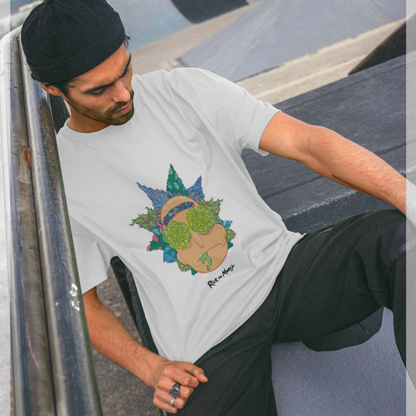 parka london Rick and Morty 'Eyes' White T-Shirt