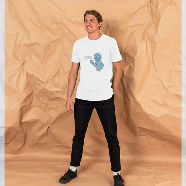 parka london Rick and Morty 'Lick' White T-Shirt