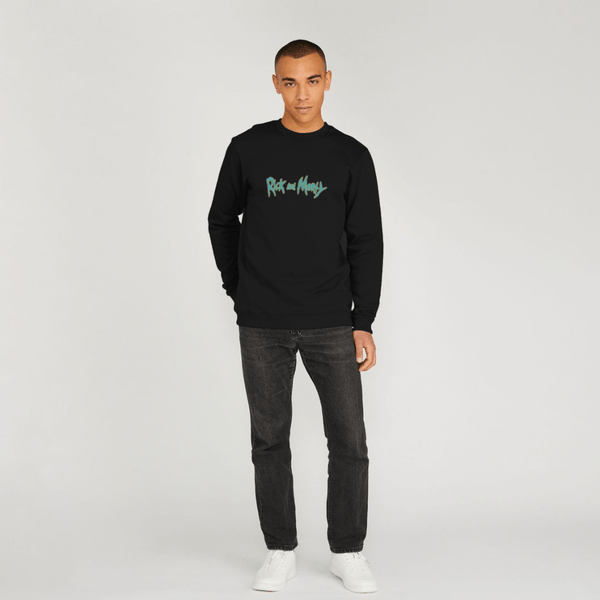 parka london Rick and Morty Logo Black Sweatshirt