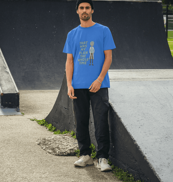 parka london Rick and Morty 'My Plan' Blue T-Shirt