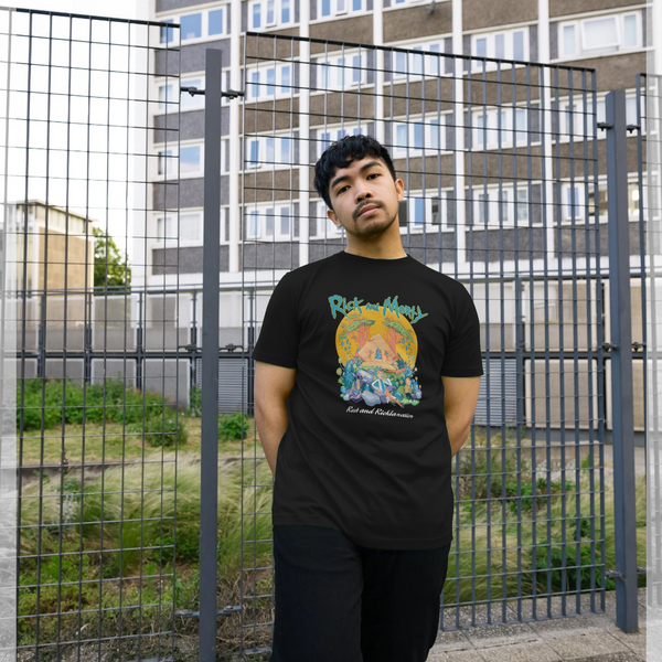 parka london Rick and Morty Pyramid Black T-Shirt