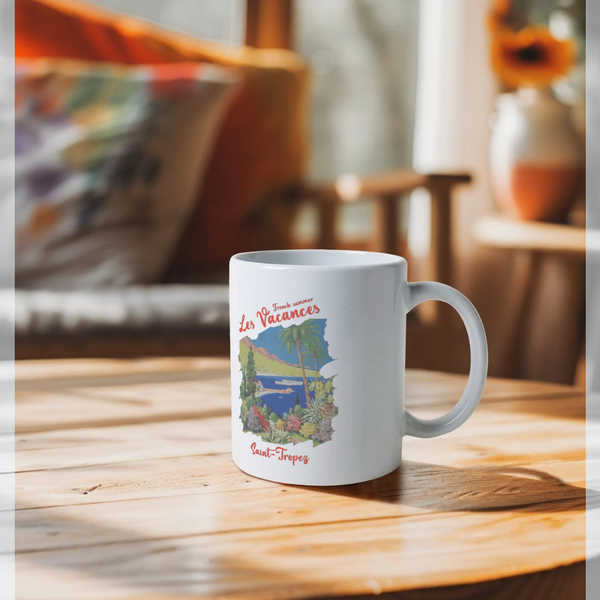 parka london Saint Tropez Vacances Print White Mug