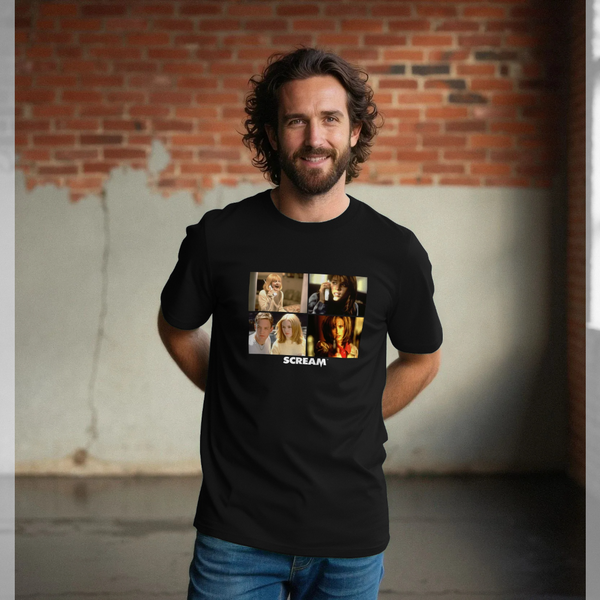 parka london Scream Movie Scenes Black T-Shirt