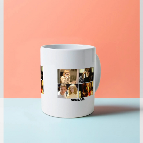 parka london Scream Movie Scenes White Mug