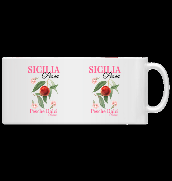 Parka London Sicilia Peach Fruity Print White Mug