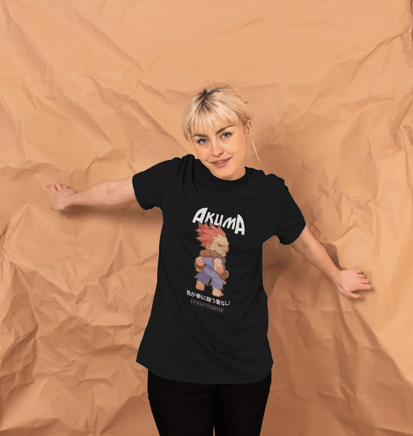 parka london Street Fighter Akuma Black T-Shirt