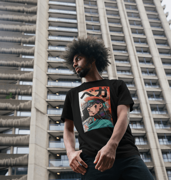 parka london Street Fighter M Bison Black T-Shirt
