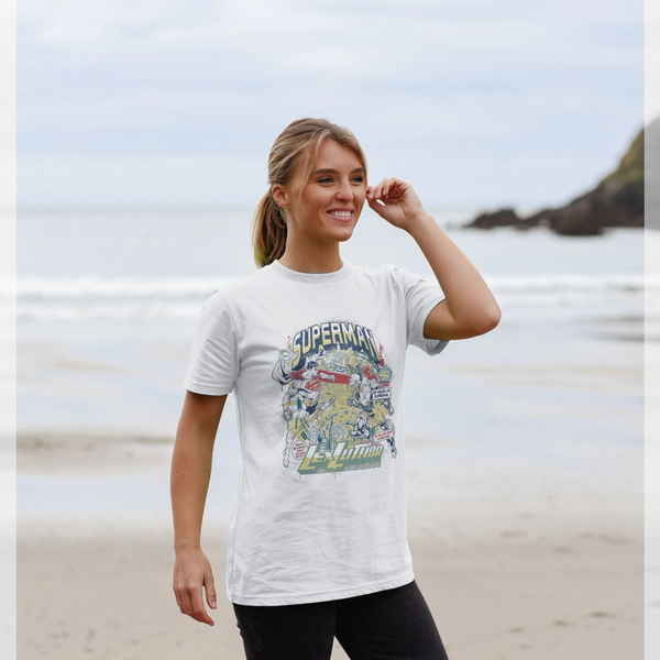 parka london Superman Lex Luthor White T-Shirt