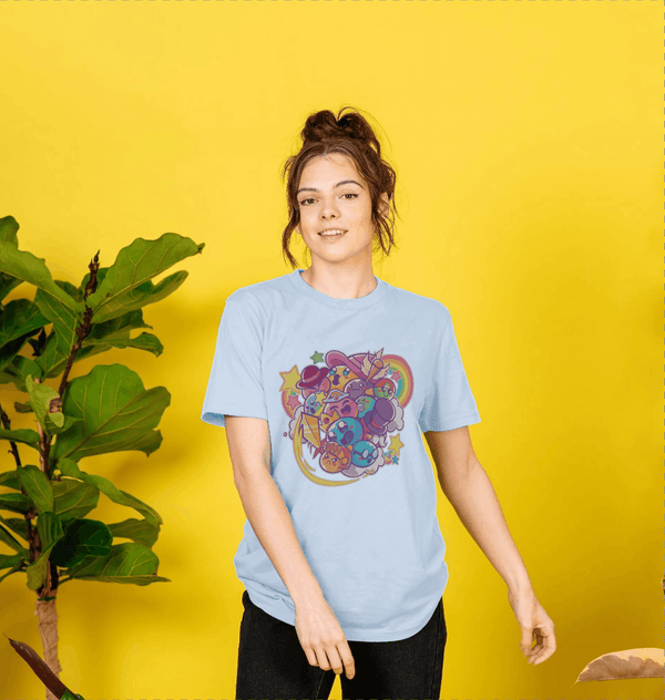 parka london Terraria Cartoon Sky Blue T-Shirt