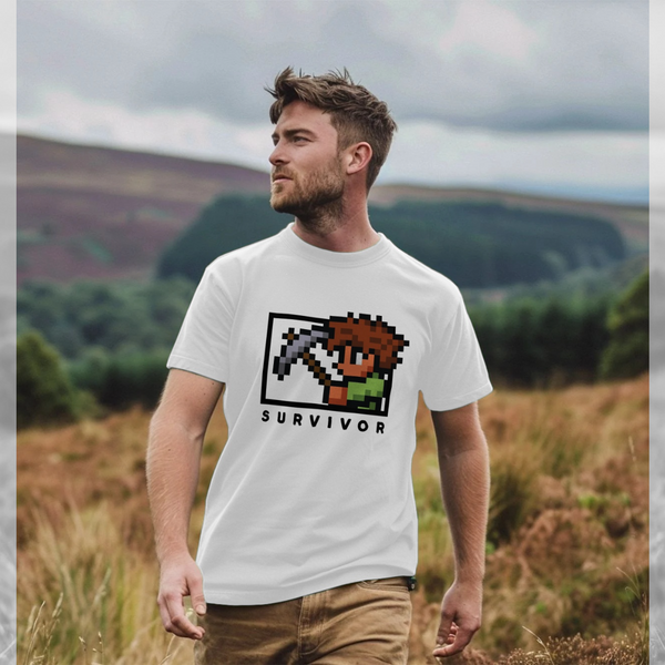 parka london Terraria Survivor White T-Shirt