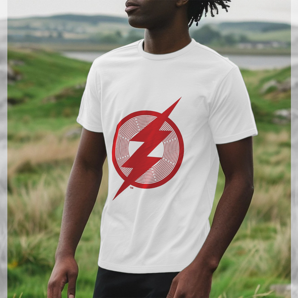 parka london The Flash Red Logo White T-Shirt